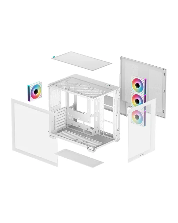 ⁦DEEPCOOL CG530 4F WH White⁩ – תמונה ⁦3⁩