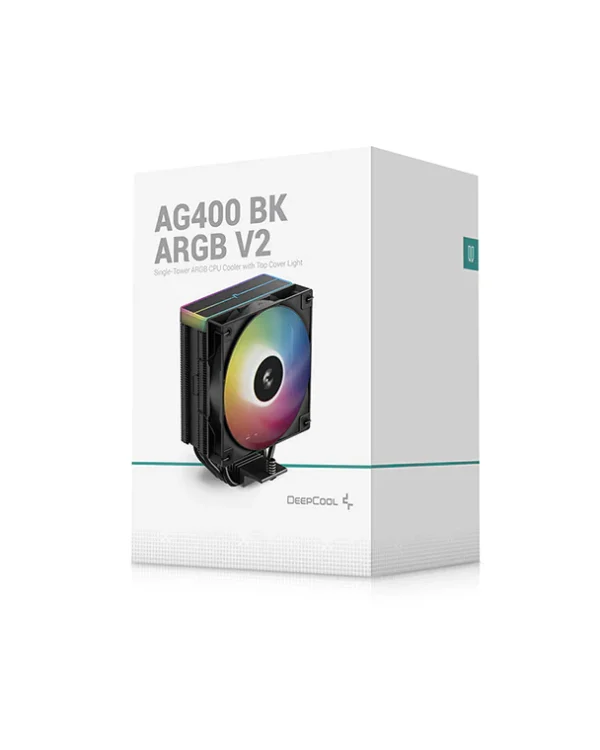 ⁦קירור אוויר DEEPCOOL AG400 BK ARGB V2⁩ – תמונה ⁦6⁩